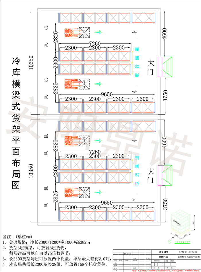 安陽鼎諾醫(yī)藥行業(yè)倉庫貨架設計布局方案