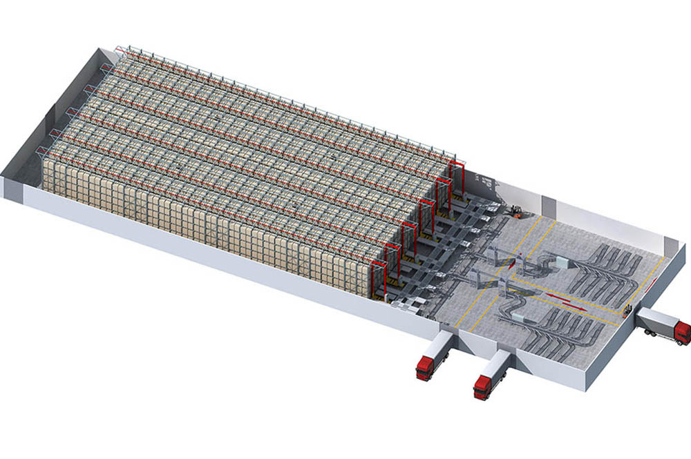 自動(dòng)化立體庫(kù)3D方案圖